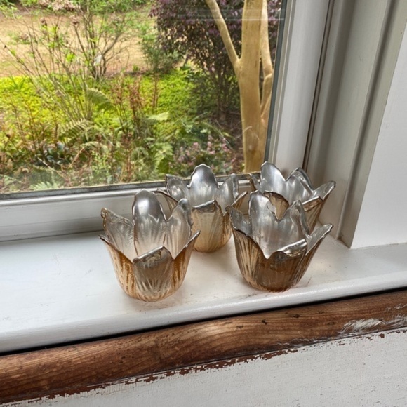 Pier one mercury votive candle holders - Picture 2 of 6